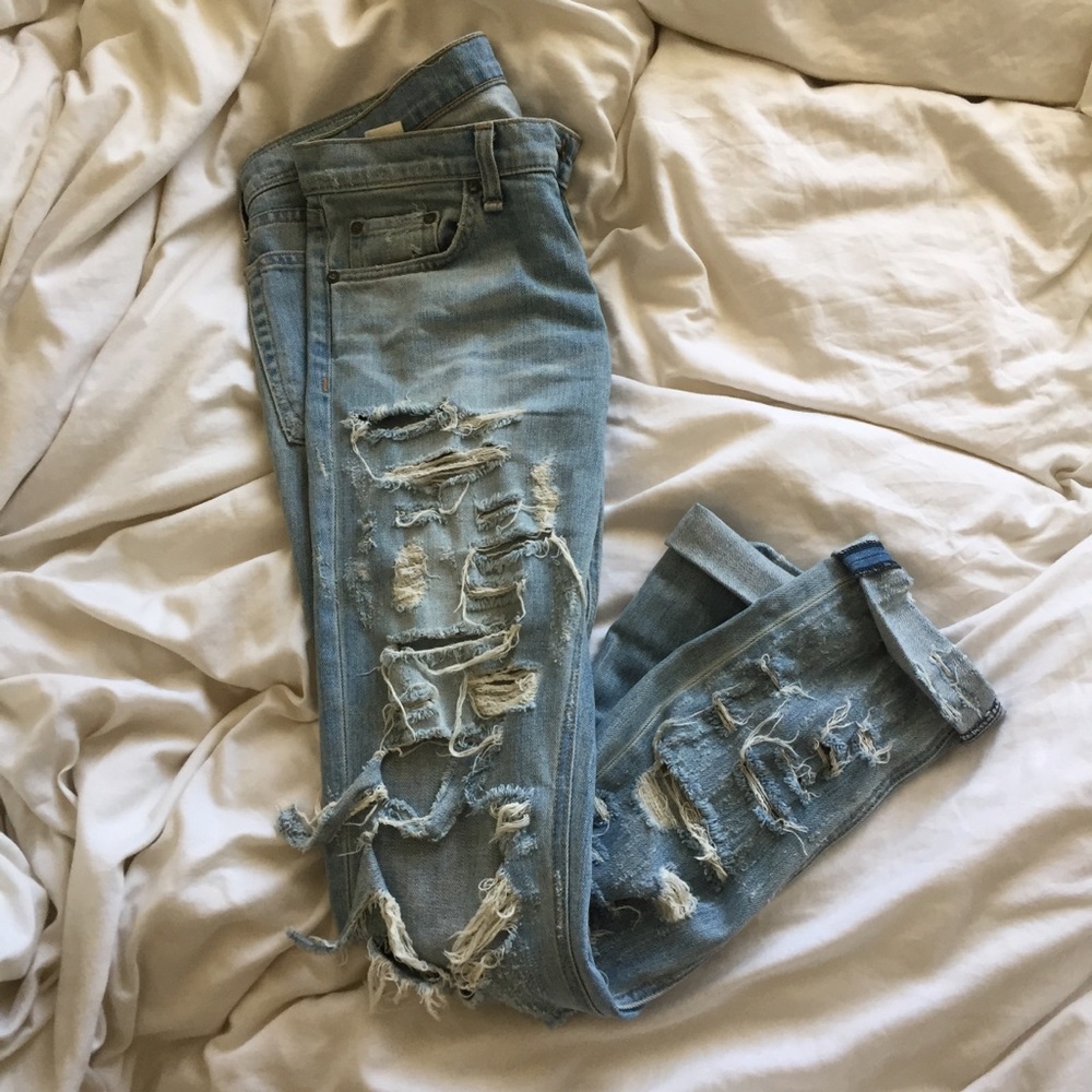 Rag & Bone The Dre Distressed Boyfriend Jeans
